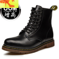 春季内增高男鞋10cm马丁靴男士增高鞋8cm6cm棉靴工装靴内增高男靴 简畅