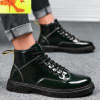 2022新款春季男鞋高帮马丁中帮男靴英伦风皮靴休闲百搭小皮鞋潮鞋 简畅