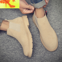 2022春季新款马丁靴英伦潮流百搭男靴子鞋切尔西靴沙漠工装靴 简畅