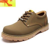 2022男鞋大头鞋男士休闲皮鞋低帮英伦复古工装鞋马丁鞋潮流靴子男 简畅靴子 男