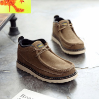 马丁靴男春夏季短靴男靴子复古高帮鞋英伦风中帮沙漠工装靴 简畅