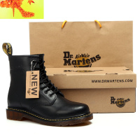 马丁靴男女中帮靴子百搭潮鞋dr19新款冬季男鞋加绒保暖雪地靴 简畅