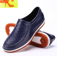 低帮男士雨鞋水鞋防滑防水胶鞋套鞋洗车短筒雨靴工作厨房厨师鞋男 简畅