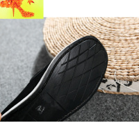 老北京布鞋男牛筋软底耐磨轮胎底防滑上班工作鞋千层底一脚蹬单鞋 简畅