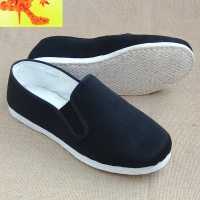 老北京布鞋男青年花布鞋礼服呢手工千层底春软底休闲养脚吸汗透气 简畅