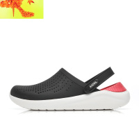 凉拖鞋2022夏季新款洞洞鞋男士户外防滑软底情侣沙滩鞋男潮凉鞋男 简畅