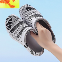 2022新款情侣洞洞鞋夏季男士潮流室外凉拖沙滩鞋包头凉鞋大码拖鞋 简畅