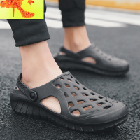 男士拖鞋夏季潮流室外洞洞鞋韩版潮拖凉鞋拖鞋两用防滑外穿沙滩鞋 简畅
