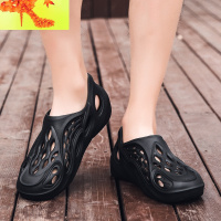 夏季洞洞鞋ins潮男士凉鞋包头鸟巢开车罗马沙滩鞋运动凉拖鞋镂空 简畅