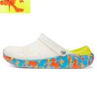 洞洞鞋男夏季防滑沙滩鞋休闲透气凉鞋情侣室外潮拖鞋透气海边两用 简畅