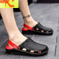 洞洞鞋男夏季男士凉鞋两用越南包头鸟巢凉拖鞋室外防滑沙滩鞋外穿 简畅