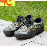 军训迷彩99作训鞋男女劳保解放鞋工地工作防滑耐磨双层帆布橡胶鞋 简畅休闲鞋