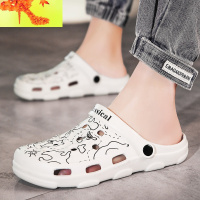 2022夏季新款洞洞鞋男士防滑软底沙滩鞋潮男拖鞋包头凉鞋男士凉拖 简畅