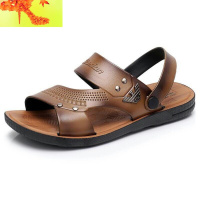 越南凉鞋男橡胶 男士 塑料凉鞋夏休闲两用防滑耐磨沙滩鞋潮流外穿 简畅