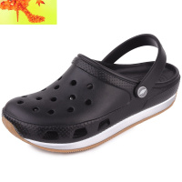 牛筋底厚底包头学生情侣洞洞鞋户外防滑大码夏季男鞋沙滩凉鞋拖鞋 简畅