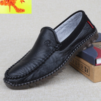 老北京布鞋男软底工作鞋上班牛筋底春秋单鞋开车鞋商务休闲布鞋男 简畅休闲鞋