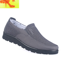 男款单鞋春秋中老年爸爸鞋软底轻便男士休闲鞋透气男鞋 简畅