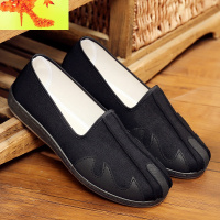 老北京布鞋祥云禅修居士鞋民族风懒人复古工作鞋云头洒鞋男鞋 简畅