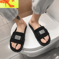 拖鞋男夏时尚外穿2020新款潮流韩版个性室外沙滩凉拖防滑一字拖潮  简畅