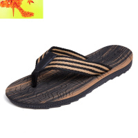 夏季人字拖男士个性外穿海边沙滩鞋子夏天软底防滑凉拖鞋男潮大码  简畅