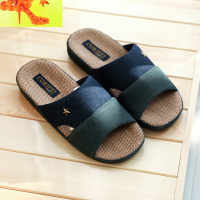 棉麻拖鞋男士家用防滑夏天室内家居2020新款软底日式厚底凉拖鞋男  简畅
