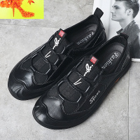 新款男士头层低帮包头防撞登山鞋透气户外休闲运动鞋徒步鞋 简畅休闲鞋