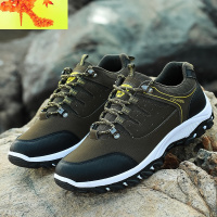 运动休闲鞋男士2022春秋新款户外登山鞋防水防滑跑步鞋耐磨旅游鞋 简畅