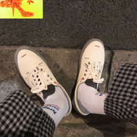 低帮港风帆布鞋男chic情侣韩版原宿ulzzang百搭休闲板鞋潮流 简畅