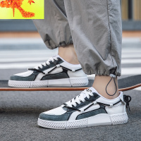 男鞋2022新款春季小白鞋韩版潮流夏季百搭板鞋帆布鞋男鞋子男潮鞋 简畅