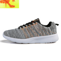 夏季运动鞋男鞋潮流飞线网面休闲鞋运动板鞋韩版潮流学生跑步鞋男 简畅