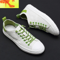 欧洲站男鞋纯皮休闲鞋一脚蹬薄底小白鞋男耳朵布鞋网红鞋子男潮鞋 简畅