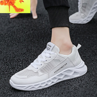夏季透气薄款小白鞋男单层网面板鞋网眼镂空运动鞋男士夏天跑步鞋 简畅