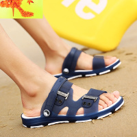 凉鞋男士拖鞋男夏季浴室内外沙滩鞋男洞洞鞋一字拖防滑学生凉拖鞋 简畅