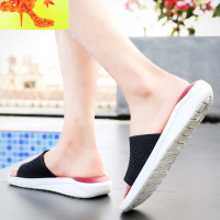 一字拖鞋男潮流韩版洞洞鞋男凉鞋防滑个性外穿沙滩鞋男士拖鞋夏季 简畅