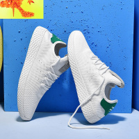 小白鞋男潮鞋2022年新款韩版百搭潮流学生网面运动休闲防滑平板鞋 简畅