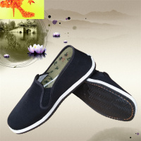 老北京男鞋司机加厚男相巾劳保低帮布鞋耐磨防扎加厚轮胎底 简畅休闲鞋