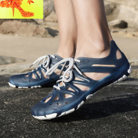 鞋子男夏季新款驾车海边沙滩溯溪漂流洞洞鞋防滑个性镂空包头凉鞋 简畅