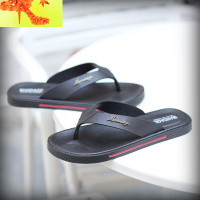 人字拖男夏季时尚外穿扦鞋夏天拖鞋男土夹板黑色沙滩凉拖夹脚脱鞋 简畅