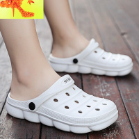 拖鞋男夏季新款情侣洞洞鞋男士防滑沙滩鞋室外两用溯溪凉拖男凉鞋  简畅