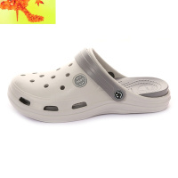 男士洞洞鞋沙滩鞋夏天外穿防滑软底潮流学生韩版休闲包头凉拖鞋男  简畅