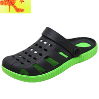 越南橡胶凉鞋男夏季软底防滑洞洞鞋鸟巢镂空沙滩鞋果冻鞋男半拖鞋  简畅