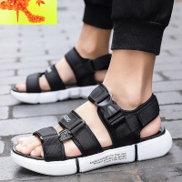 男士凉鞋男ins潮夏季外穿学生青少年户外防滑软底罗马越南沙滩鞋  简畅