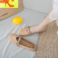 豆豆鞋平底百搭女鞋春款网红淑女仙女单鞋女2020瓢鞋鞋子浅口潮鞋 简畅休闲鞋