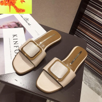 2020新款夏季女士凉拖鞋女夏外穿时尚鞋拖网红百搭外出平底一字拖  简畅