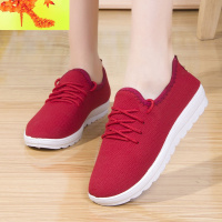 2020老北京新款女鞋春秋网红韩版休闲百搭运动时尚防滑平底鞋 简畅休闲鞋