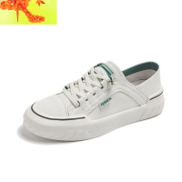 小白鞋女ins潮2020春季新款韩版百搭平底休闲板鞋踩后跟两穿女鞋 简畅帆布鞋