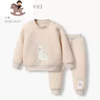 YueBin婴儿秋衣秋裤幼儿保暖衣儿童内衣套装秋冬棉男童保暖1加厚3个月