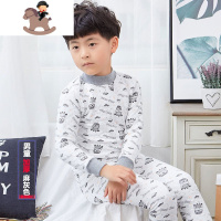 YueBin2020秋冬三层加厚棉儿童内衣套装女卡通长袖家居服宝宝内衣睡衣