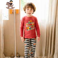 YueBin呗啦噜男童棉内衣套装男孩秋衣秋裤韩版小中大童家居服保暖套装