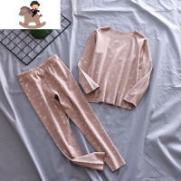 YueBin德绒套装保暖内衣儿童无痕加绒加厚秋冬发热男童女童秋衣秋裤